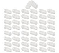 Plastic Blind Pull Cord Connector Clips for Roller Roman Vertical Curtain Chain, White Cable Connector for Standard Size 10 Ball Chain, 10/30/50 Pcs(50pcs)