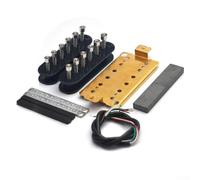 Plastic Bobbin Humbucker Kit for Guitar Enthusiasts Dual Coil Architecture and 12 Hex Adjustable Pole Pieces for Tone Sculpting (50mm)