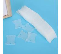 Plastic Bobbins, Floss Winder Plastic Floss Bobbins DIY Sewing Accessories 100Pcs Cross Stitch Winding Board Plastic Thread Winder Plate for Sewing Craft
