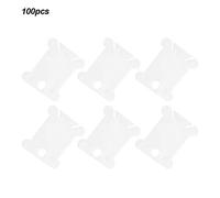 Plastic Bobbins, Plastic Floss Bobbins DIY Sewing Accessories 100Pcs Cross Stitch Winding Board Plastic Thread Winder Plate Floss Winder for Sewing Craft
