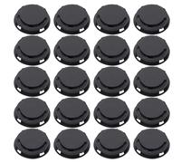 Plastic Bottom Plugs 50pcs for Plaster Figurines and Piggy Banks | Black Plastic, Easy Install, Lightweight Design, Prevents Coins from Falling, for Plaster Dolls