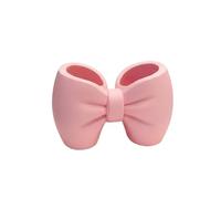 Plastic Bow Shape Bathroom Organizer For Electric Toothbrush And Toothpaste, Creative Lovely Bow Shape Toothbrush Holder(Pink)