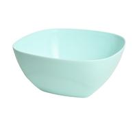 Plastic Bowls - BPA-Free, 1.5L 19x19x10cm Microwave & Freezer Safe, Pastel Square Bowls for Serving, Storage & Everyday Use (1, Green)