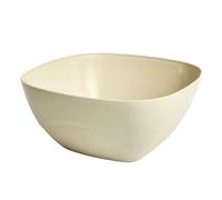 Plastic Bowls - BPA-Free, 1.5L 19x19x10cm Microwave & Freezer Safe, Pastel Square Bowls for Serving, Storage & Everyday Use (1, Beige)