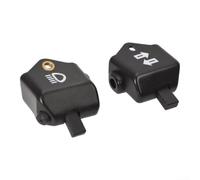 Plastic Brake Light Switch Set for Simson for schwalbe KR51 Plastic | Includes headlight and turn signal switches, direct fit for S51, for s50, KR51 models, black plastic finish