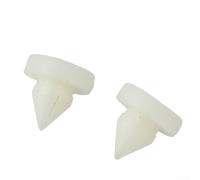Plastic Brake Pedal Stopper Pad 2PC White Color | Fixes brake light issues, prevents pedal for travel, fits manual cars, for durable plastic, easy install