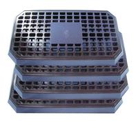 Plastic Brown Bar Drip Tray with Insert 406x216mm (Each)