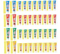Plastic Bubbles with Straw 40 Sets Easy & Fun Blow Plastic Bubbles for Kids Portable Bubble Toys for School, Party, Indoor, Outdoor, Gifts for Kids, Random Color