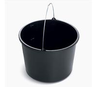 Plastic Bucket Black Heavy Duty Standard Builders Equestrian Plastic Storage Bucket With Strong Handle & Spout for Food Storage, Garden, Cleaning, Kitchen- Versatile - Colourful - Black 5L (100)