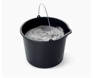 Plastic Bucket Black Heavy Duty Standard Builders Equestrian Plastic Storage Bucket With Strong Handle & Spout for Food Storage, Garden, Cleaning, Kitchen- Versatile - Colourful - Black 12L (3)