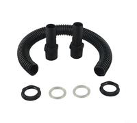 Plastic Bucket Joint Link Kit for Connecting Two Rainwater Buckets with Pipe Connector and Fixings to Expand Water Storage Capacity