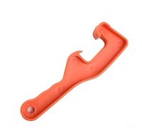 Plastic Bucket Lid Opener Tool for Gallon and Beer Containers, Ergonomic Handle with Anti-Slip Grip, 203mm Long, Red