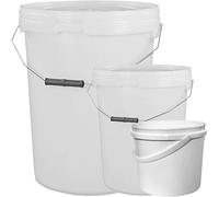 Plastic Bucket with LID and Metal Handle, Hard Wearing Bucket With Tamper Evident Lids 10L - 1 Bucket