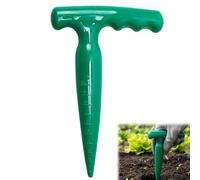 Plastic Bulb Planter Tool, T-Shaped Grip Garden Dibber | with 0-10cm Depth Measurement Scale, Hand Tool for Seedling Hole Punching, Precise Planting - Ideal for Bonsai Home Gardeners