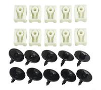 Plastic C Clip and Hex Bolt Assembly for BMW Front Rear Mudguard Liner Attachment Part Numbers 07147311312 07149213164 20pcs Retention Kit