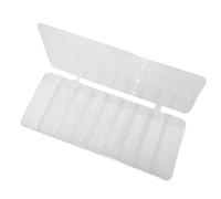 Plastic Cable Management Box 8 Compartments Transparent Cell Phone Cord Storage Organizer with Electronic Accessories Case