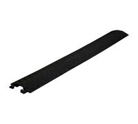 Plastic Cable Protector 100 x 25CM | Black Drop Over Cable Ramp with 87x34MM Channel | Anti-Slip Floor Cable Cover with Interlocking Design for Offices, Events, Warehouses & Indoor Use