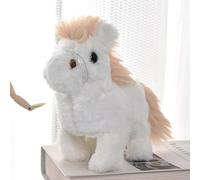 Plastic Cactus Plants Race Horse Toy for Kids Electronic Small Horse with Animated Walks, Wagging Tails and Simulated Calls Gift for Little Kids (B, 20