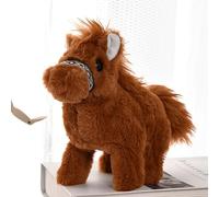 Plastic Cactus Plants Toy for Kids Electronic Small Horse with Animated Walks, Wagging Tails and Simulated Calls Gift for Little Kids (A, 20 x 10 x 17cm)