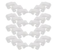 Plastic Cage Clips Door Latch Buckle Locks White 64pcs Wire | Lightweight Plastic Material, Supports Rapid Layout Changes, Easy to Expand Modular Organizers