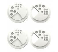 Plastic Can Lids for Rimoco Aroma Containers, 6.6cm Diameter Spice Jar Replacement Covers, Silver Adjustable Portioning Lid for Kitchen Salt and Herbs