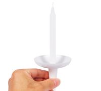 Plastic Candle Holders, Reusable, for Church Vigil, Memorial Candles, Candle Light Service, Congregational and Christmas Eve Candles, Weddings (50)