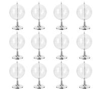 Plastic Candy Boxes 12Pcs Silver Creative for Wedding