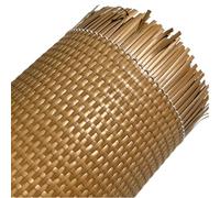 Plastic Cane Webbing Roll 40-100cm Width,Woven Open Mesh Net PE Rattan Caning Material, Synthetic Weave Wicker Webbing Sheet for Cabinet, Ceiling, Chair Furniture Decor(Brown,36inx16.5ft)