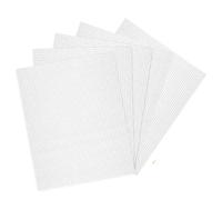 Plastic Canvas Sheets 10 x 13 Inch 5-Pack Plastic Mesh Sheets for Embroidery, Crochet, Yarn Crafts, DIY Projects, Aquarium Dividers, and Decorative Crafts (White)