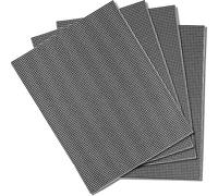 Plastic Canvas Sheets 10 x 13 Inch 5-Pack Plastic Mesh Sheets for Embroidery, Crochet, Yarn Crafts, DIY Projects, Aquarium Dividers, and Decorative Crafts (Black)