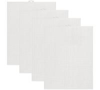 Plastic Canvas Sheets 4Pcs 7Count Plastic Mesh Sheet 26 x 34 cm Plastic Cross Stitch Canvas Screen Eye Mesh for Fursuit Embroidery Knit Crochet Projects DIY