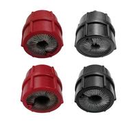 Plastic Car Battery Terminal Cleaner with Stainless Steel Brush and Copper Pipe Deburring Tool, ABS Handle 4-in-1 Design for Positive(Red (YC-524) BT17)