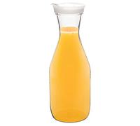Plastic Carafe with Clip Lid 35oz / 1ltr - Water Carafe, Juice Carafe, Plastic Decanter