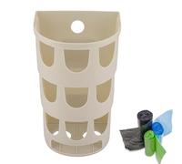 Plastic Carrier Bag Dispenser,Grocery Bag Storage Holder,Handy Laundry Grocery Storage Holder,4.84×3.93×7.87inch Trash Rubbish Organizer Basket Dispenser Wall Mounted for Home Kitchen Bathroom