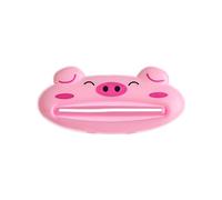 Plastic Cartoon Animal Toothpaste Squeezer, Multifunction Useful Toothpaste Rolling Holder Dispenser for Home Bathroom(Pig)
