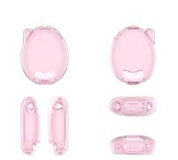 Plastic Case for Tamagotchi Connection, Electronic Pet Game Console Soft Cover Skin Shell Non-Slip Gaming Machine Shockproof Sleeve (Only Case) (transparent pink)