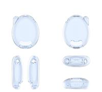 Plastic Case for Tamagotchi Connection, Electronic Pet Game Console Soft Cover Skin Shell Non-Slip Gaming Machine Shockproof Sleeve (Only Case) (transparent blue)