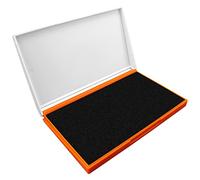 Plastic Case Stamp Pad Large Size, Black Color - Size: 4" x 7" - Choose from 15 Ink Colors