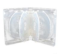 Plastic CD Storage Box for 10 Discs, Protective Case for CD DVD for blu-ray | Robust Plastic, Holds 10 CDs/DVDs, Scratch Protection, Compact 17x13.3cm, Lightweight For Travel And Home Office