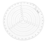 Plastic Centre Finding Ruler Circle Template for Wood Turning