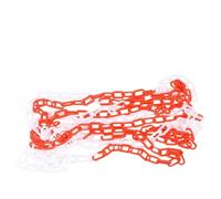 Plastic Chain Barrier 1 Roll 6M Plastic Safety Chain Uv Resistant Barrier Colored for Construction Site Garage Red White Belt Strap Accessories