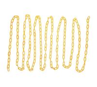 Plastic Chain Cone 100ft Yellow Crowd Control Barrier Industrial Use Traffic Safety For Queue Line Parking