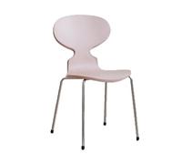 Plastic Chairs with Modern Ant-Shaped Backrest and Durable Metal Frame for Dining, Bar Counter, Coffee Shop, and Leisure Use