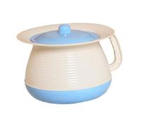 Plastic Chamber Pot with Lid for Home Use Spittoon Potty Urinal Pot Easy Clean Multipurpose Portable with Lid Chamber Pot for Bathroom Indoor Bedroom Men Woman, Blue(Blue)