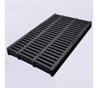 Plastic Channel Drain Grate for Yard Water Drainage, Replacement Sewer Cover for Outdoor Schools and Floors