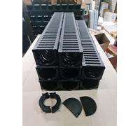 Plastic Channel Pack 1m Lengths (8 x 1m Channels + Accessory Pack)