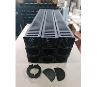 Plastic Channel Pack 1m Lengths (9 x 1m Channels + Accessory Pack)