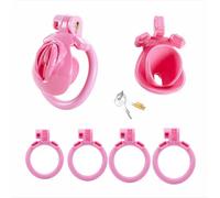 Plastic Chastity Cage for Men, Cock Lock Device Lightweight, Male BDSM Bondage Couples Intimate Play Accessory Belt Resin