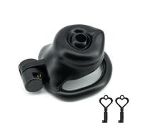 Plastic Chastity Devices Lock with 4 Cock Rings Hollow Chasity Cage Device in The Shape of A Dog Dildo Penis Cock Protector Slave Lock for Men Black S