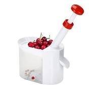 Plastic Cherry Pit Seeds Removing Tool, Reusable Grapes Seeds Removing Tool with Container Cherry Stone Remover Tool for Home Traveling Fruit Gadget